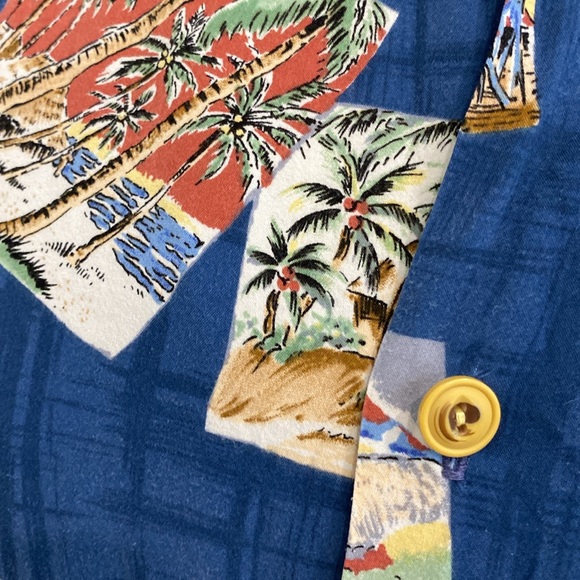 Quicksilver, Silver Edition Button Up Aloha Tropical Tiki Hawaiian Shirt |Size S - Picture 5 of 8